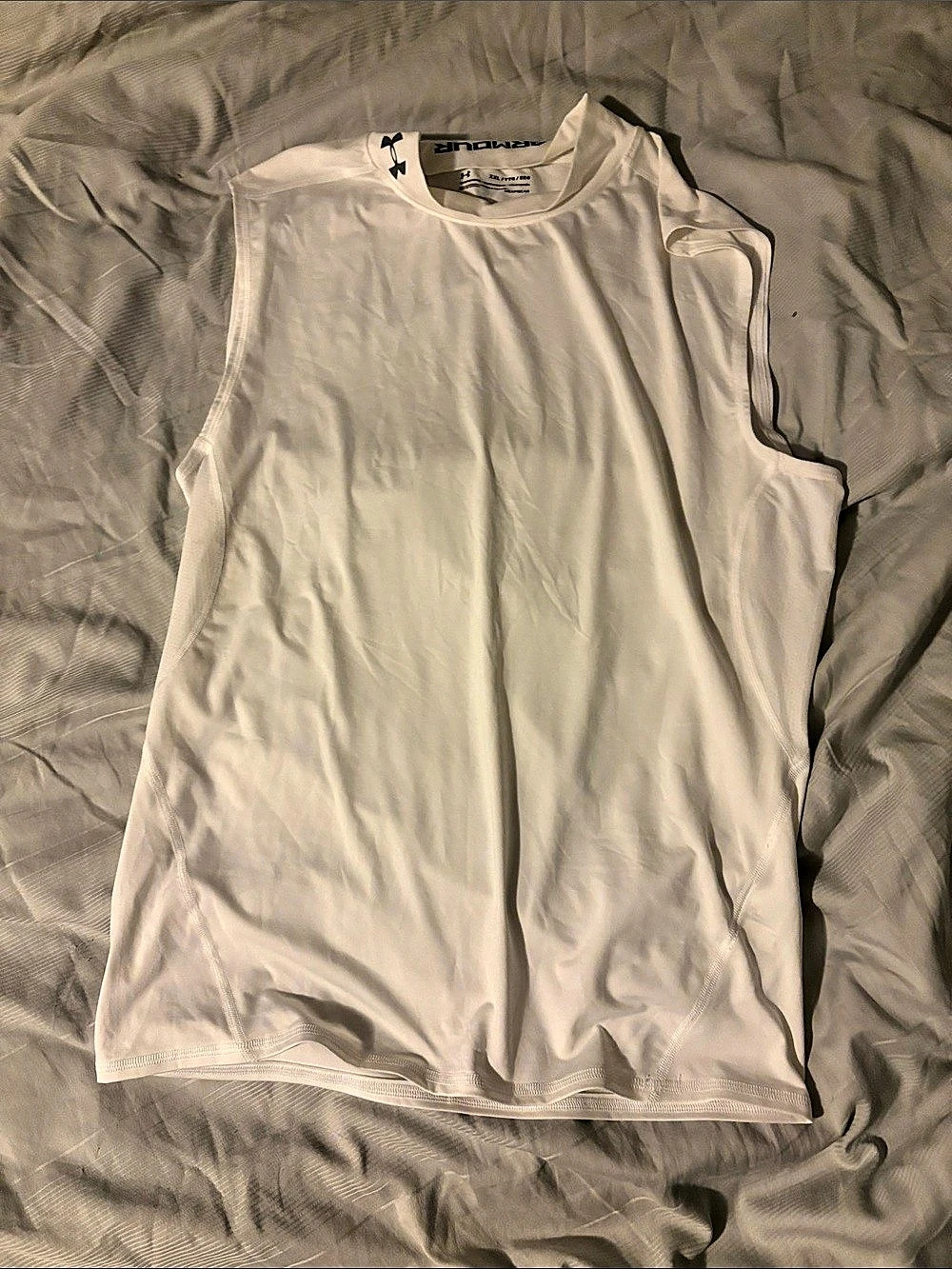 Under Armour Men's Athletic Tank Top White Size XL